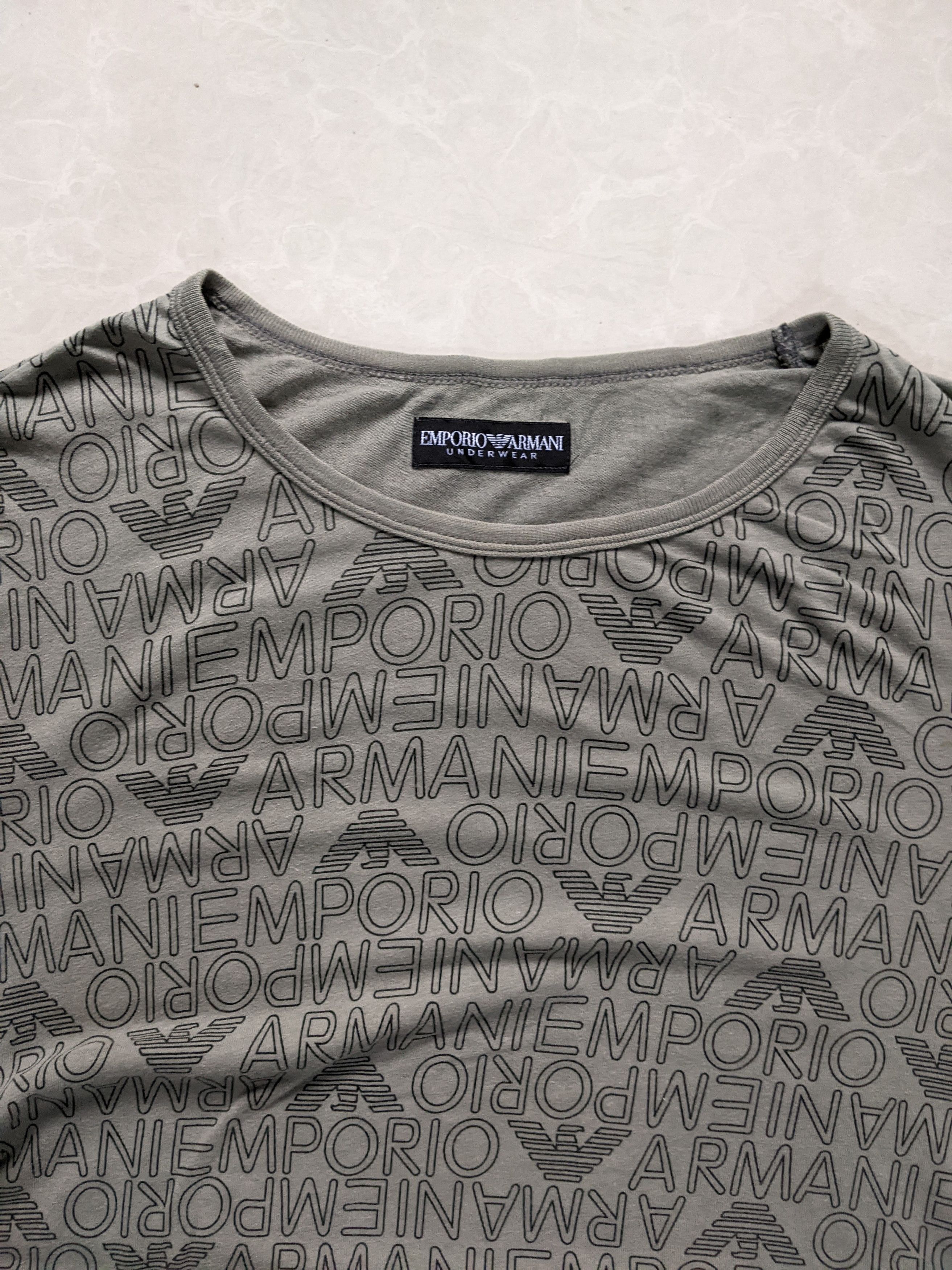 Emporio Armani Armani All Over Logo T shirt Size US S / EU 44-46 / 1 - 3 Thumbnail
