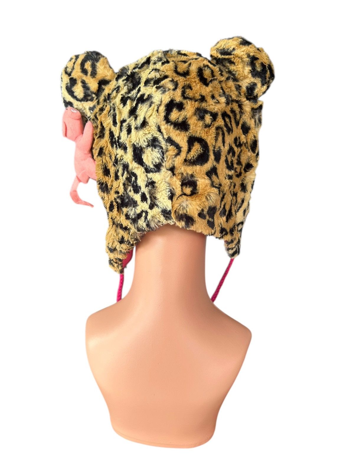 Kapital Pink Panther Leopard Bunny Fur Beanie Hats Size ONE SIZE - 5 Thumbnail