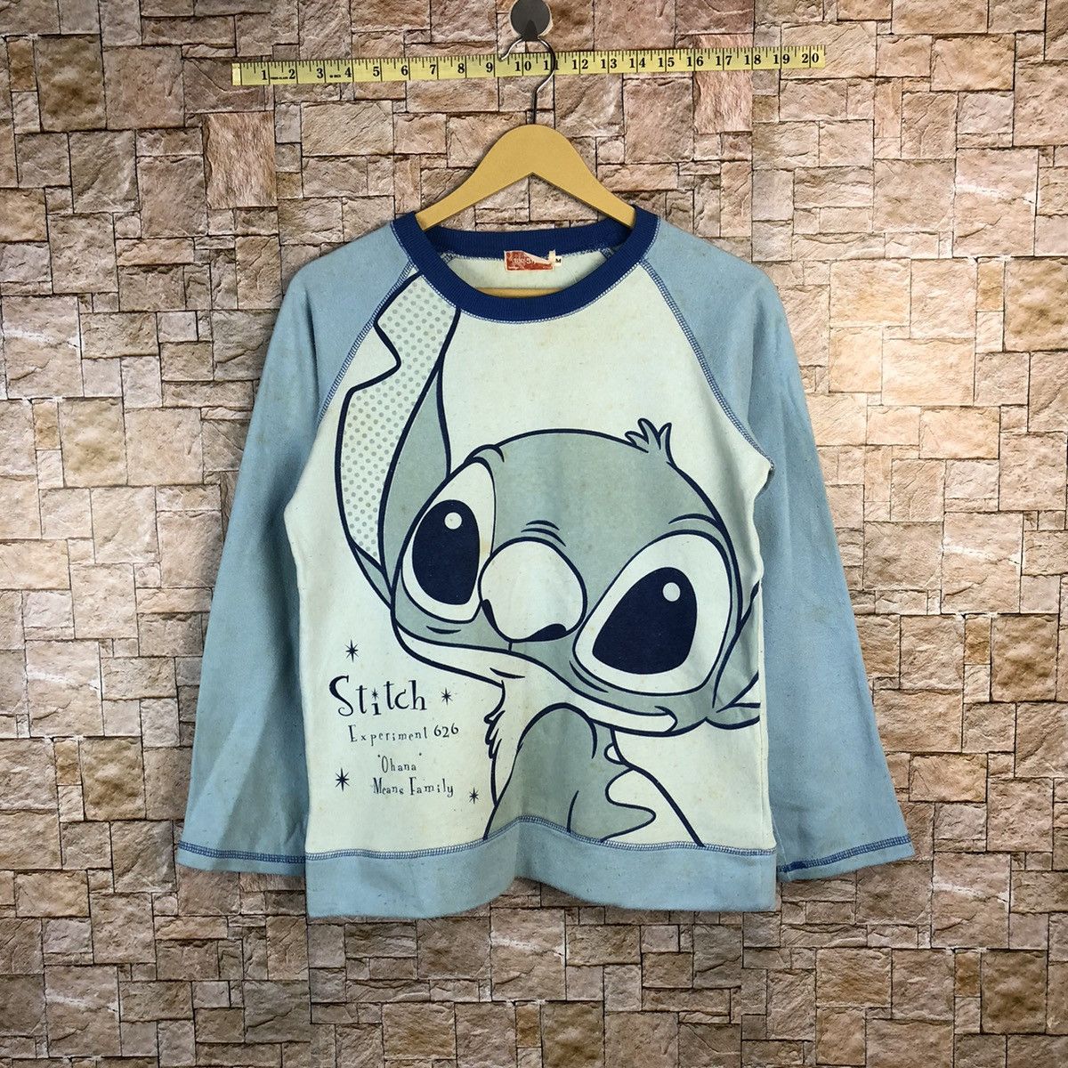Disney × Vintage Disney Lilo Stich vintage Blue Sweatshirt #A701 Size US S / EU 44-46 / 1 - 1 Thumbnail