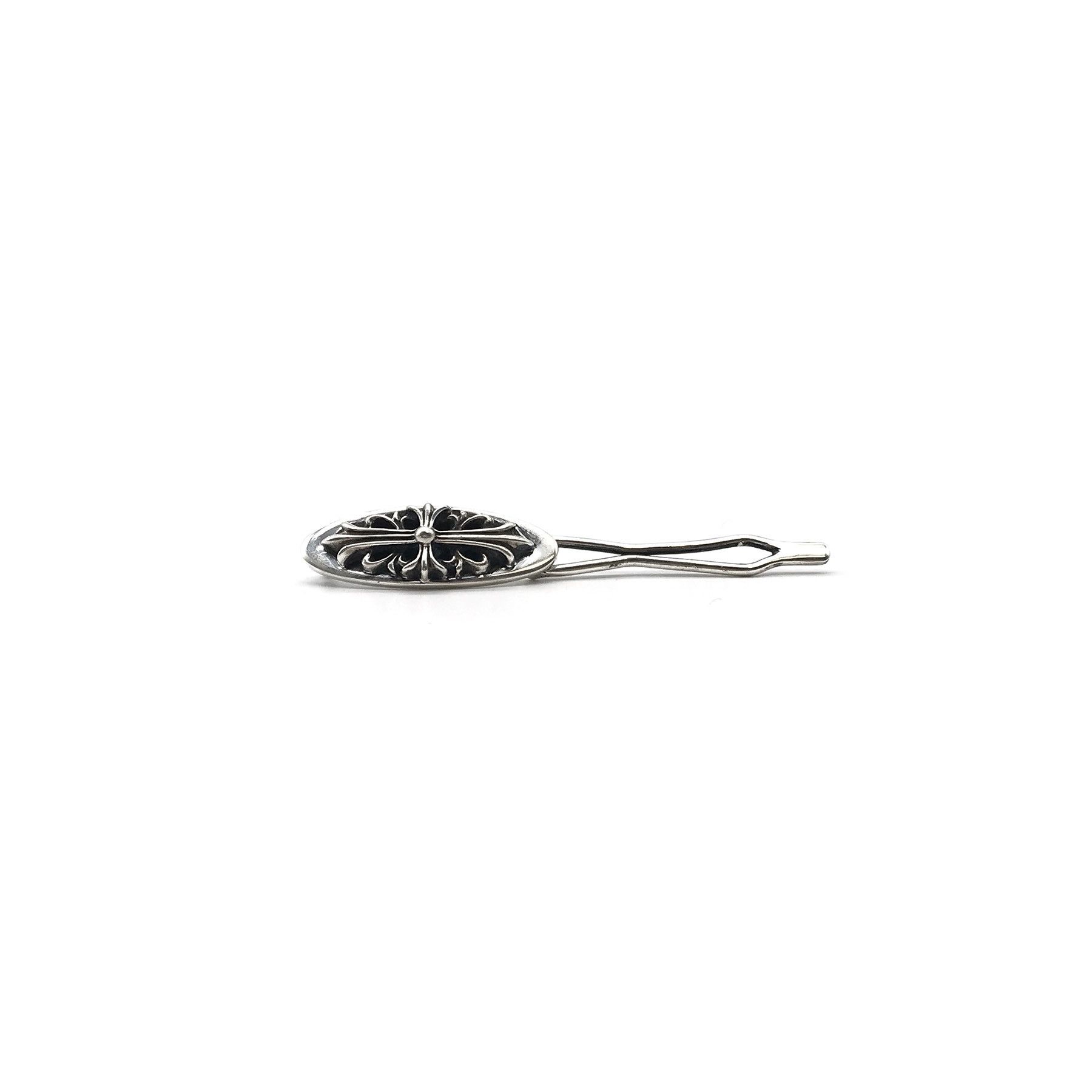 Chrome Hearts Chrome Hearts Silver Floral Cross Hair Clip Size ONE SIZE - 2 Thumbnail