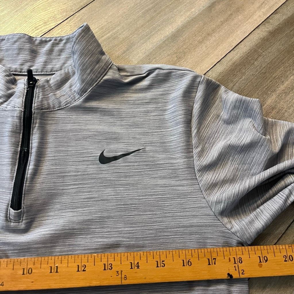 Nike Nike Grey Athletic Workout Quarterzip Pullover Men Small Size US S / EU 44-46 / 1 - 4 Thumbnail