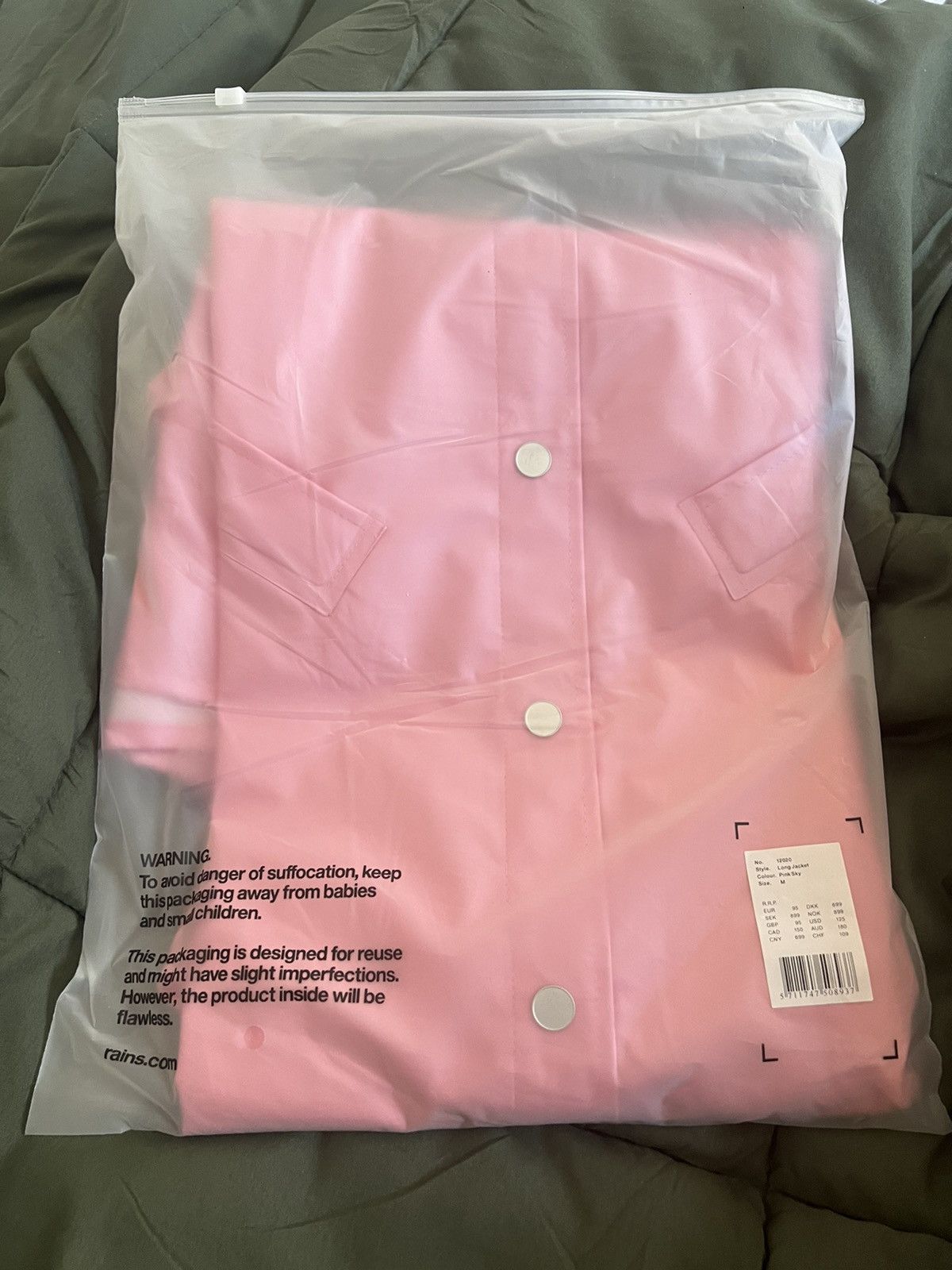 Rains NWT Rains Long Jacket in Pink Sky Size M / US 6-8 / IT 42-44 - 5 Thumbnail
