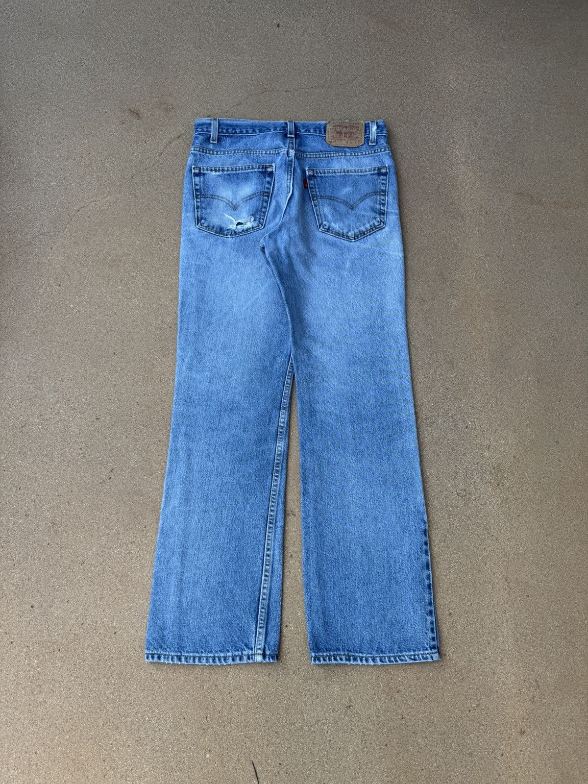 Levi's Vtg 90’s Levi’s 517 Red Tab Bootcut Flare Faded Jeans 32x30 Size US 32 / EU 48 - 2 Thumbnail