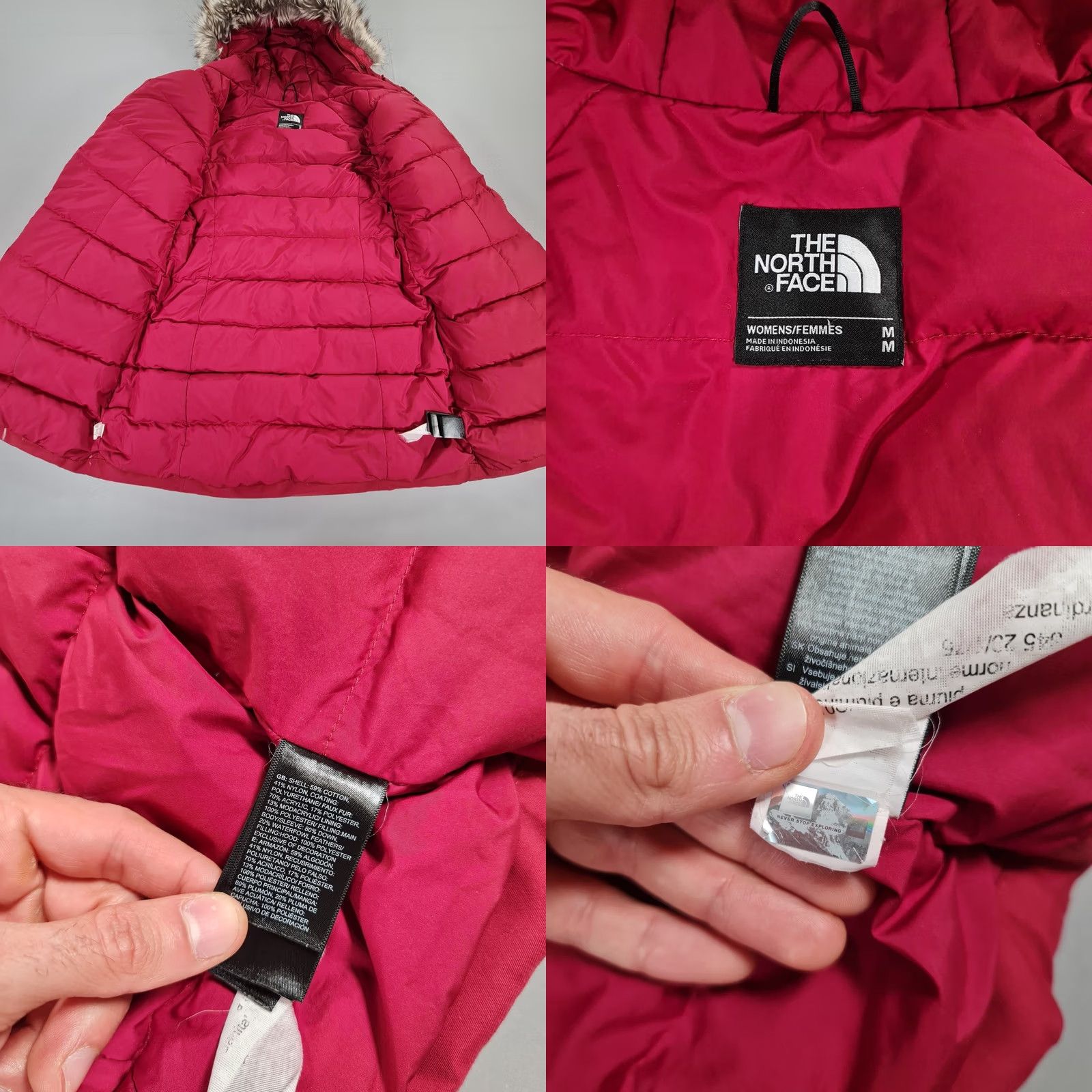 The North Face The North Face Womens Jacket Pink Medium Parka DryVent Down Fill Brooklyn Size M / US 6-8 / IT 42-44 - 8 Thumbnail
