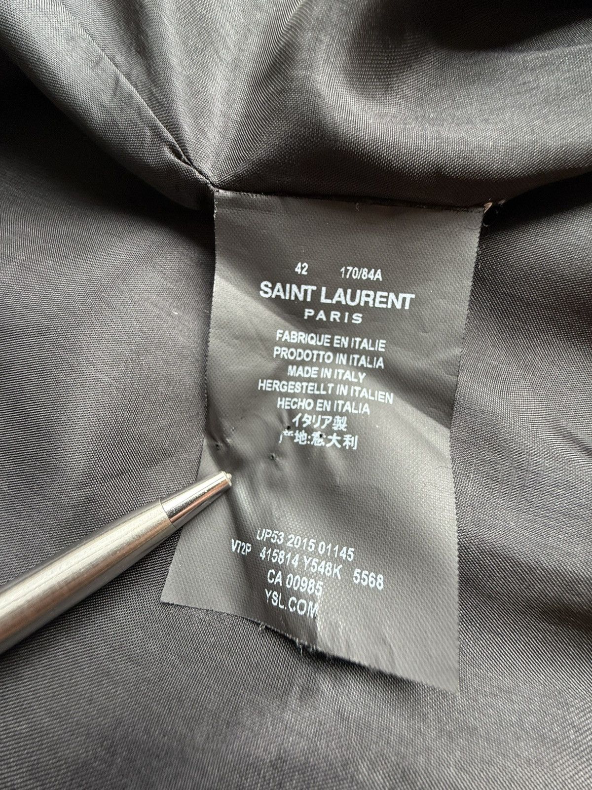 Hedi Slimane × Saint Laurent Paris SS16 Iconic Saint Laurent palm tree runway sequin teddy 42 Size US S / EU 44-46 / 1 - 23 Thumbnail