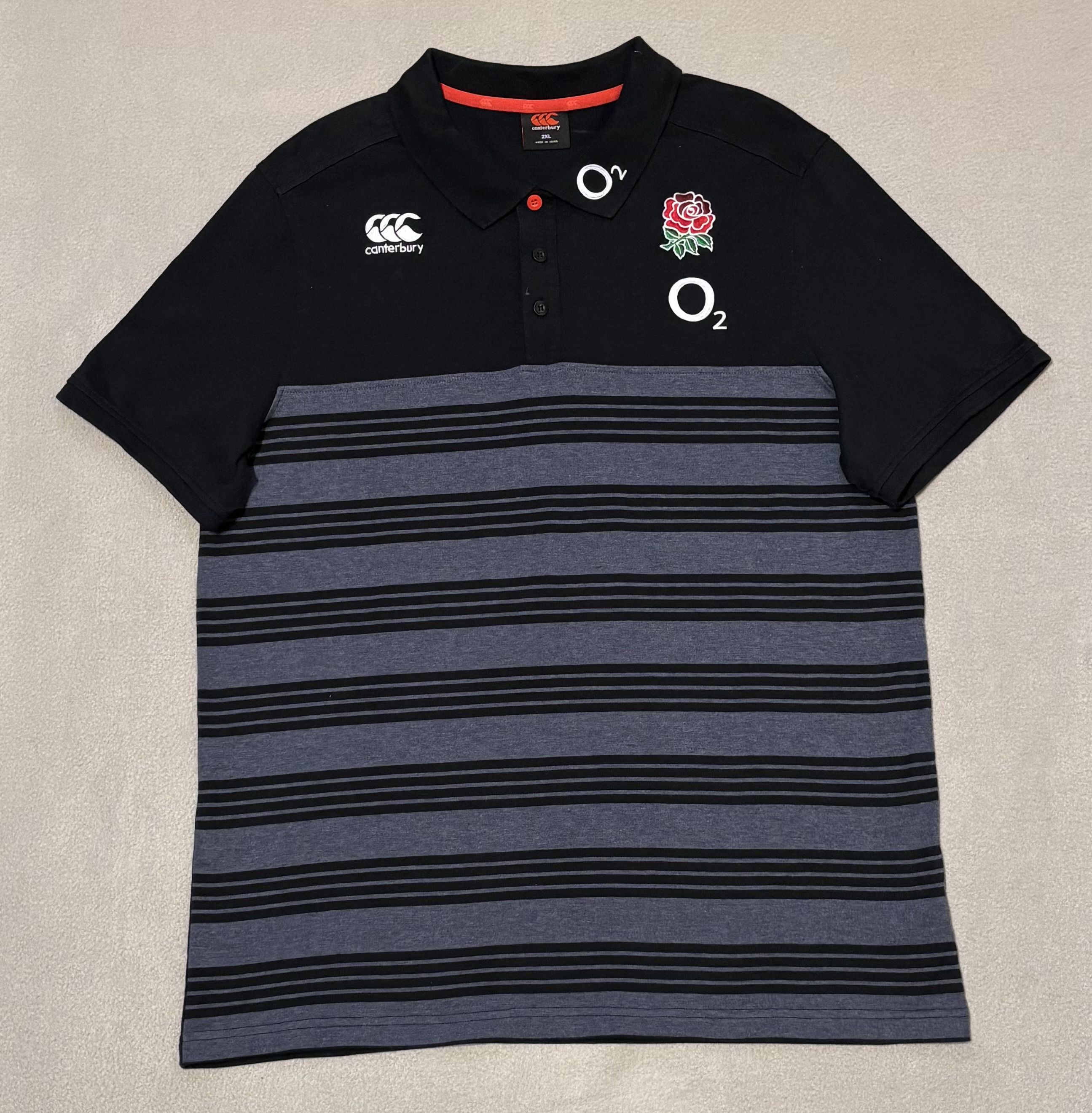 Canterbury of New Zealand England Rugby Canterbury o2 Polo size 2XL fit XL Size US XL / EU 56 / 4 - 5 Thumbnail