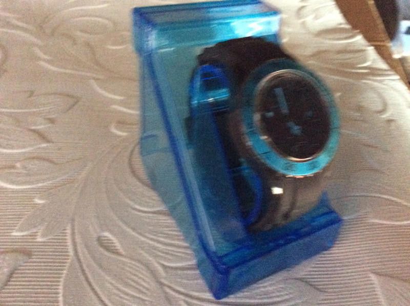 Designer Identity London watch with blue and black rubber strap watch Size ONE SIZE - 2 Thumbnail