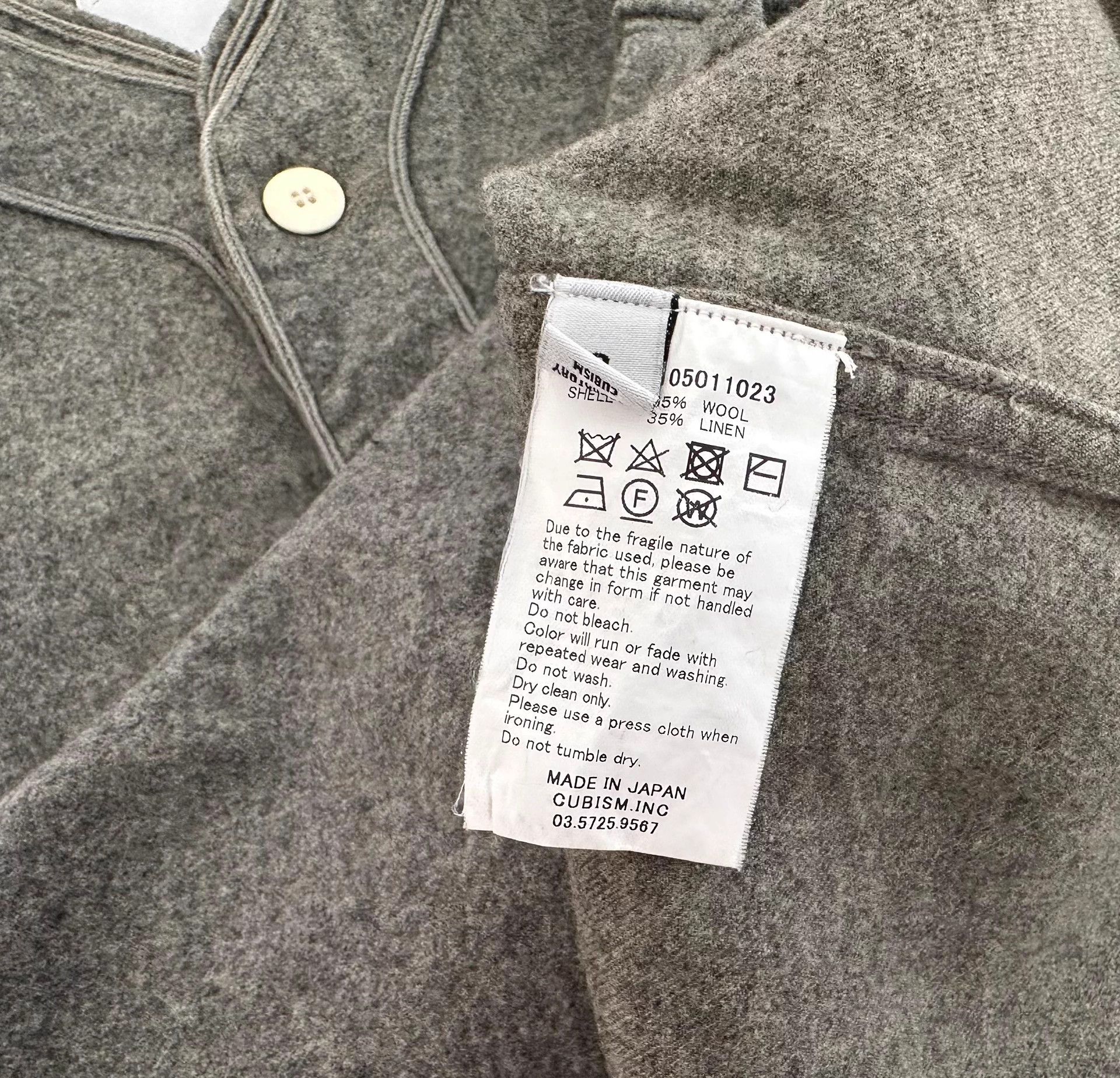 Visvim VISVIM Dugout LS Wool/Linen 17SS 2 Good Dry Cleaned Size US M / EU 48-50 / 2 - 4 Thumbnail