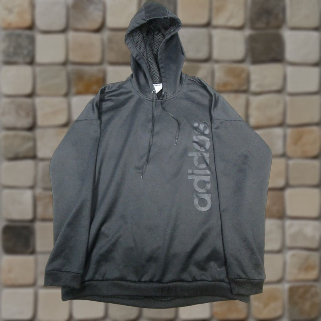 Adidas Adidas Hoodie Mens Large Black Running Pullover Size US L / EU 52-54 / 3 - 1 Thumbnail