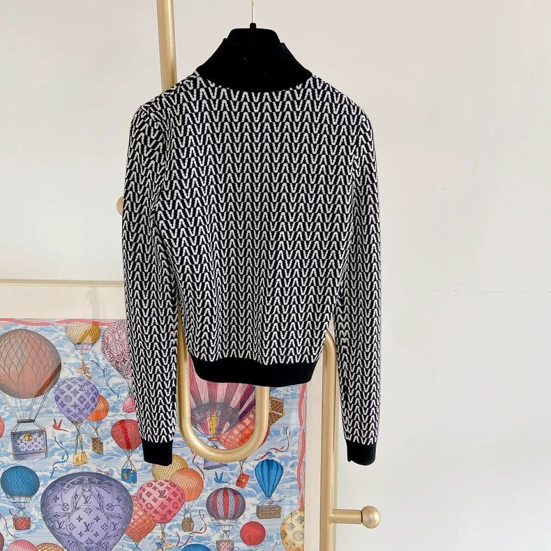 Valentino Valentino Full print of high-neck knitted top Size S / US 4 / IT 40 - 2 Thumbnail