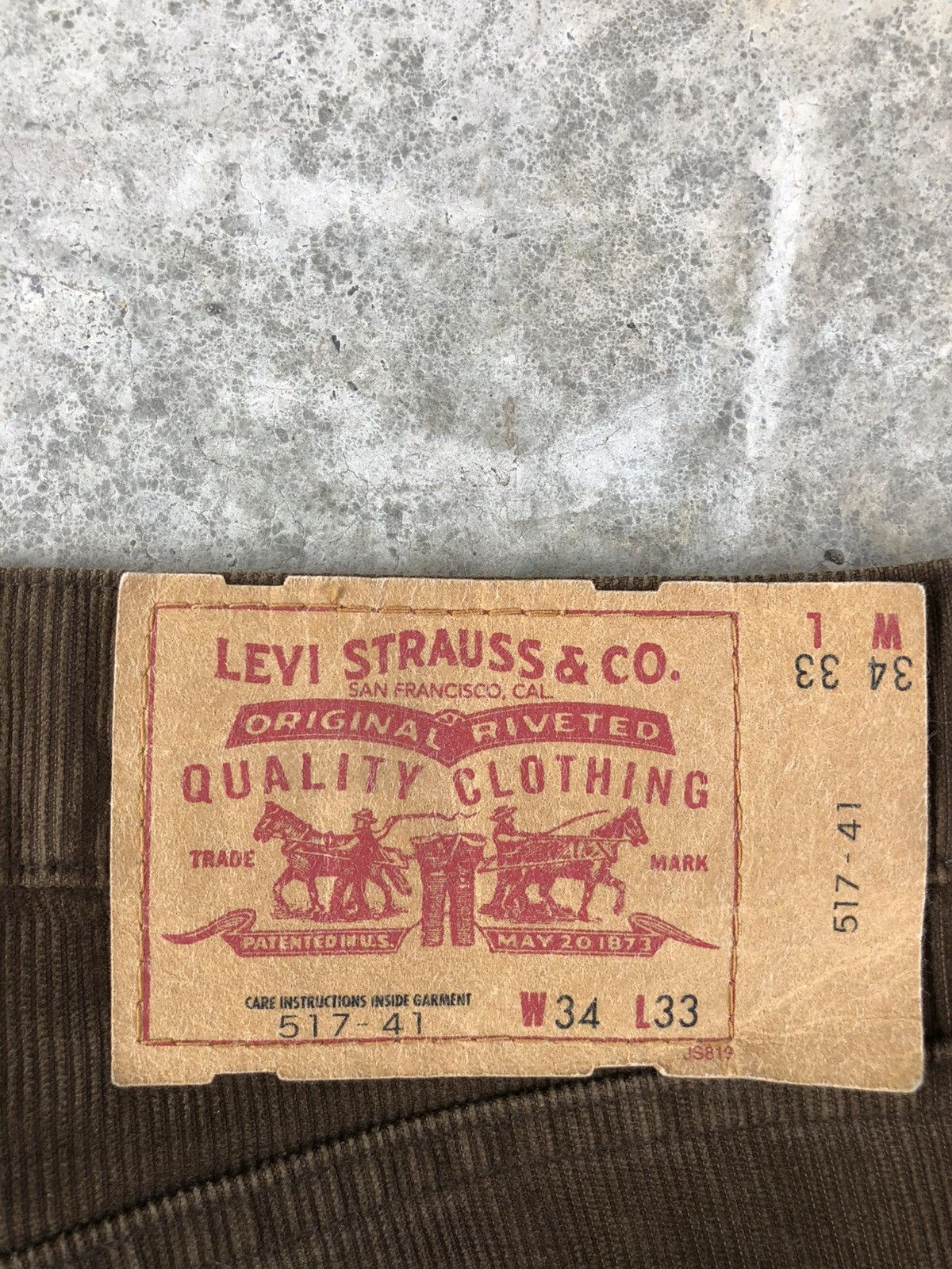 If Six Was Nine Levis 517 Flared Jeans Bootcut Corduroy Jeans Size US 33 - 18 Thumbnail