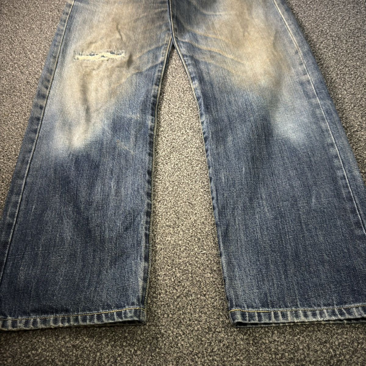 Undercover × Uniqlo 🔥🇯🇵 Japanese Vintage 90s Uniqlo S002 Regular Dirty Wash Denim Size US 33 - 5 Thumbnail