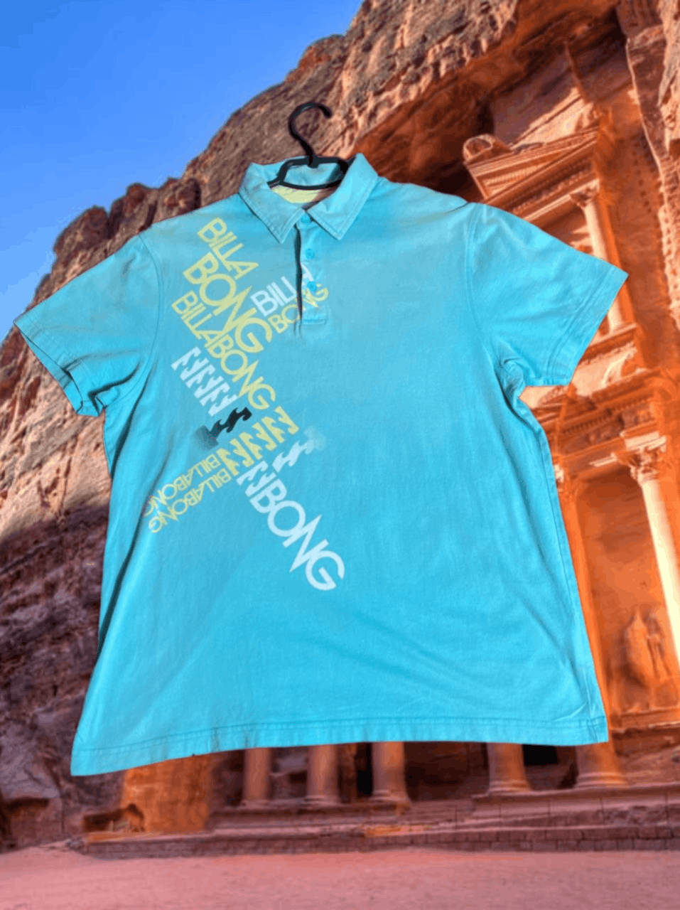 Billabong × Vintage TRASHED Vintage 90s billabong Graphic Y2K T-Shirt Size US M / EU 48-50 / 2 - 1 Thumbnail
