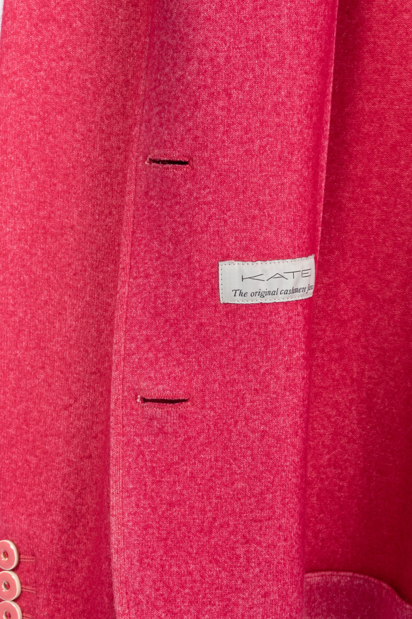 Colombo Colombo Kate Pink Cashmere-Blend Knit Blazer Size S / US 4 / IT 40 - 8 Thumbnail