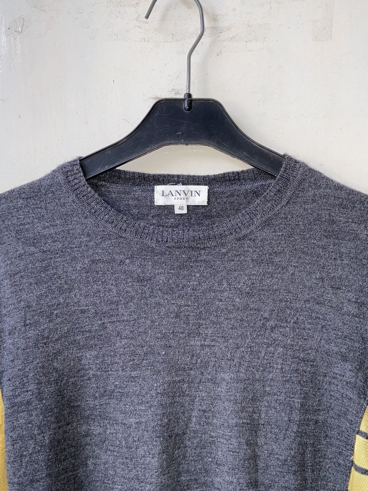 新品未使用✨　LANVIN SPORT ストライプ　セーター　ニット　40 L LANVIN SPORT Grey Knitwear