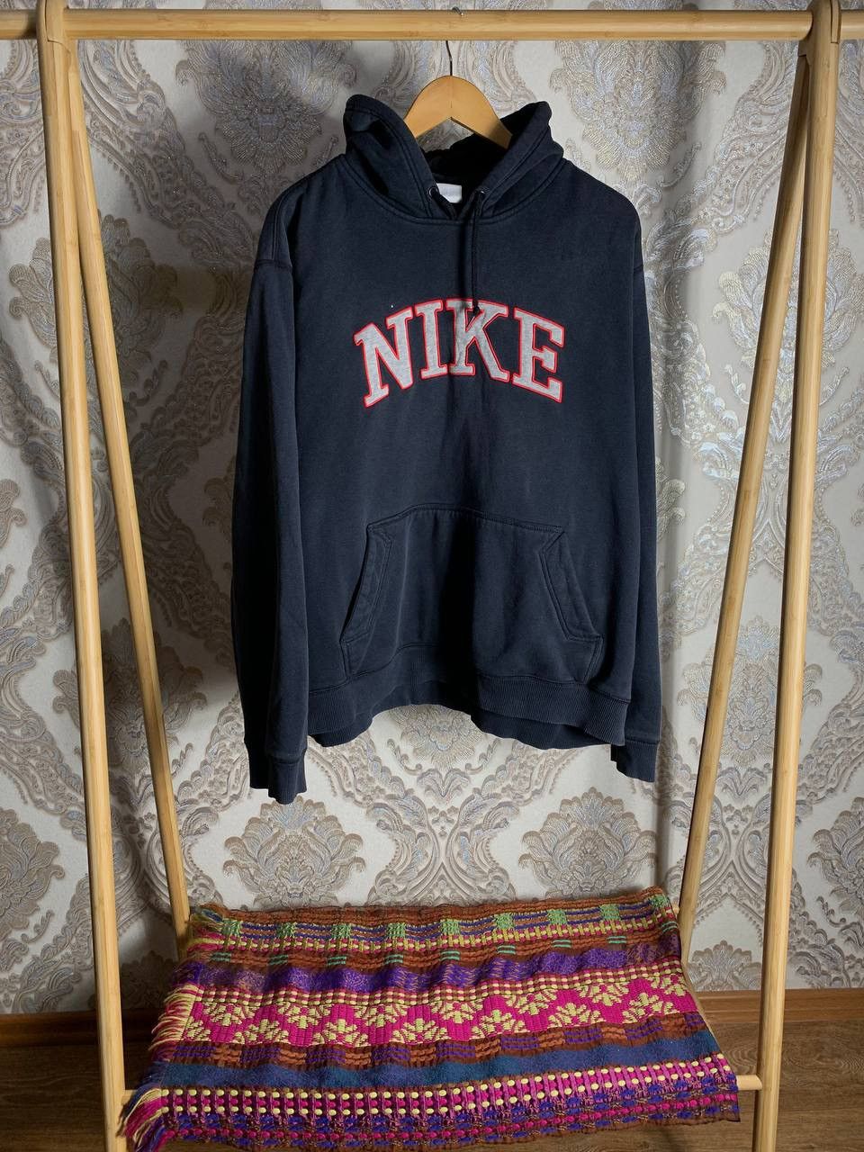 Nike VERY RARE NIKE BIG LOGO RETRO HOODIE SWOOSH DRILL Y2K 90s Size US XXL / EU 58 / 5 - 1 Thumbnail