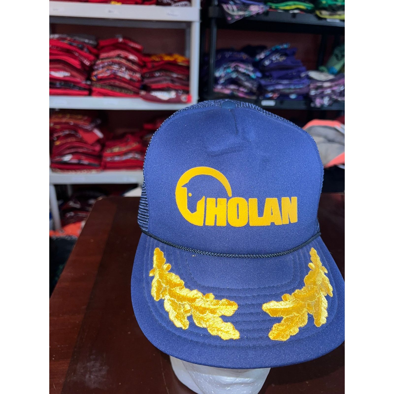 Vintage Vintage Holan Hat Blue Logo Snapback Scrambled Eggs VTG OS Size ONE SIZE - 2 Thumbnail