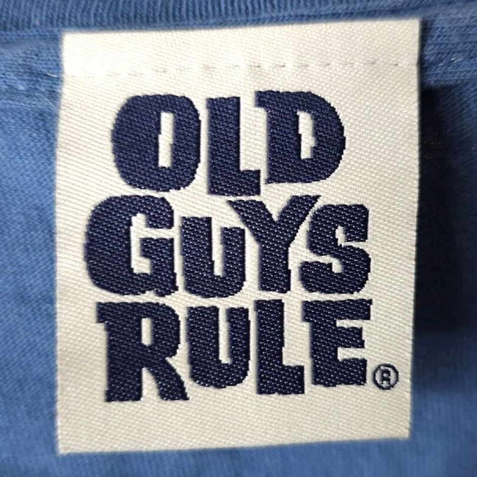 Vintage VINTAGE Old Guys Rule T Shirt Mens Size Large Blue Y2K Las Vegas Destination Shirt Mens Blue Size US L / EU 52-54 / 3 - 6 Thumbnail