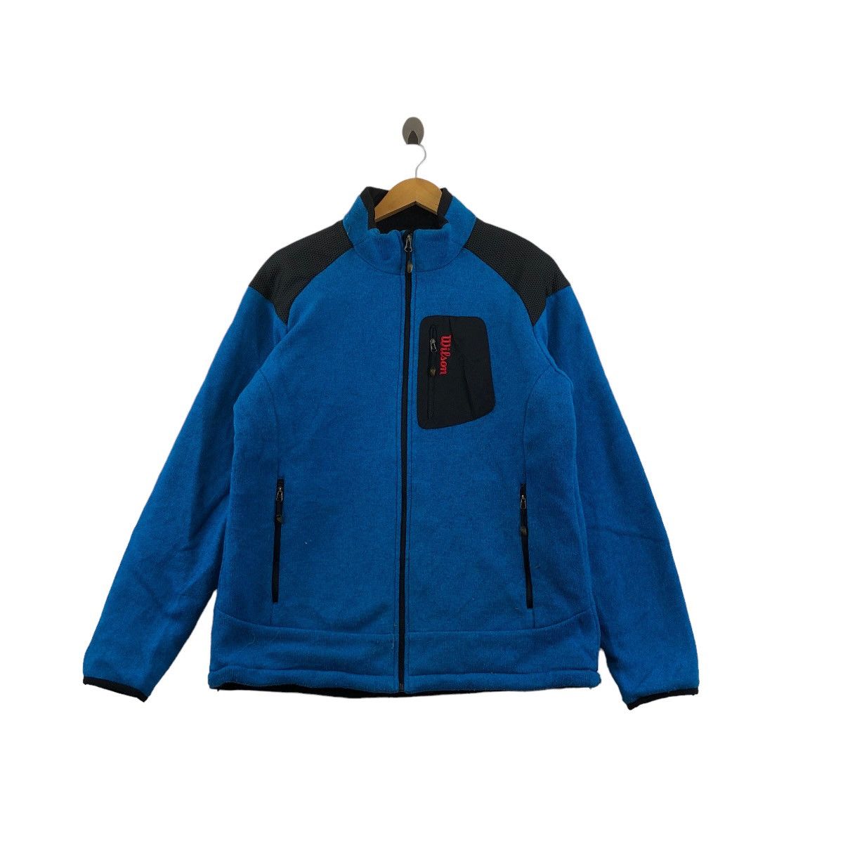 image of Outdoor Life Wilson Fleece Jacket Outdoor Camping Hiking in Blue, Men's (Size Large)