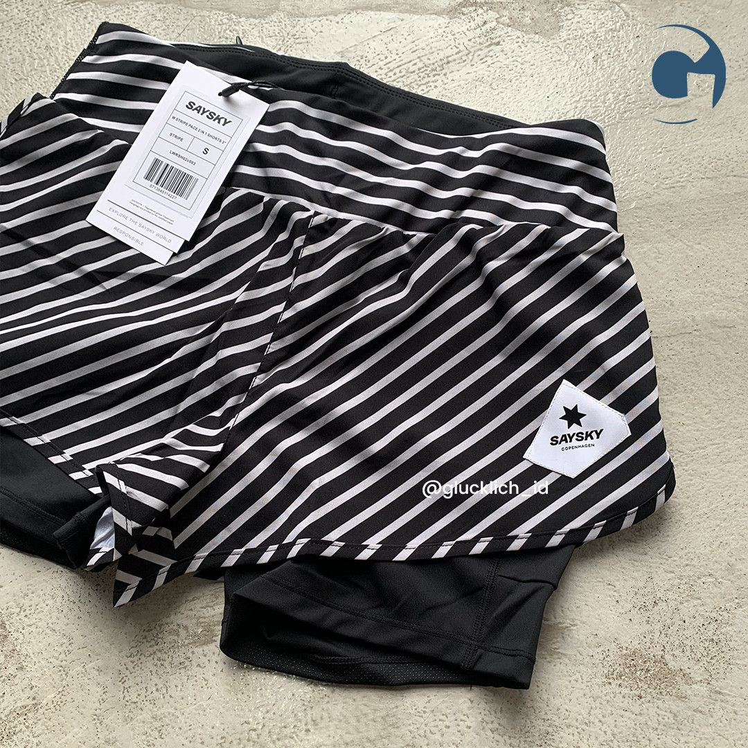 Other Saysky, W Stripe Pace 2 in 1 Shorts 3" Size US 29 - 4 Thumbnail