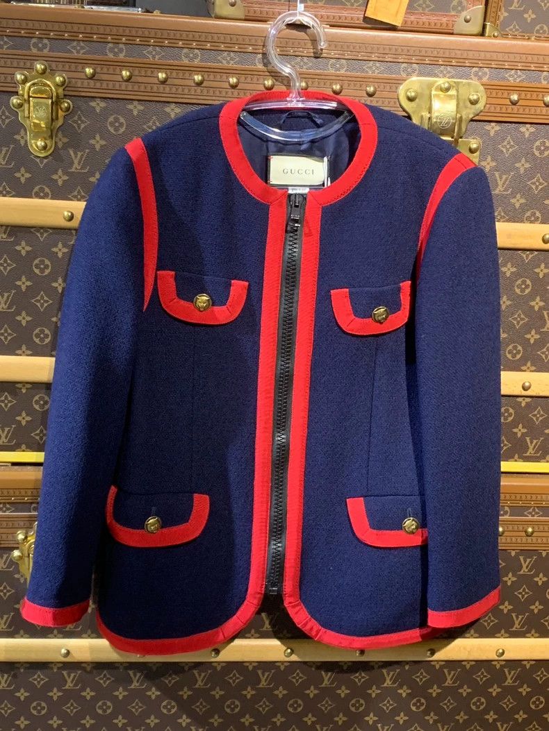 Gucci GucciDark blue color-blocked jacket Size XS / US 0-2 / IT 36-38 - 1 Thumbnail