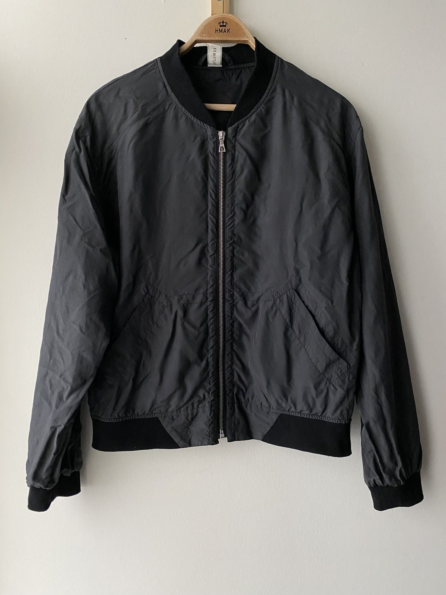 Acne Studios 50/L - Black Silk Bomber Size US M / EU 48-50 / 2 - 9 Thumbnail