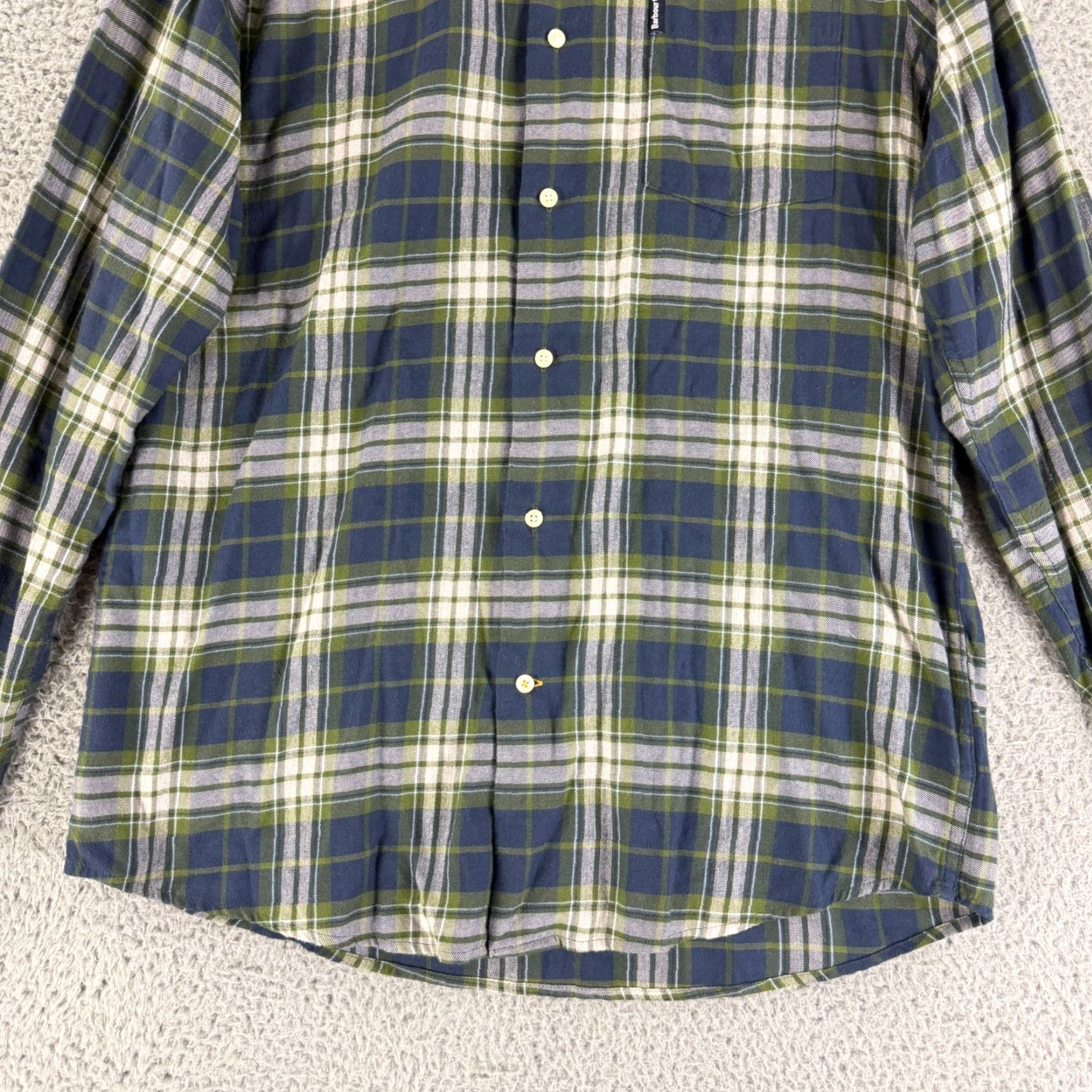 Barbour Barbour Button-Up Shirt Men S Blue Plaid Tailored Fit Long Sleeve Regular Sized Size US S / EU 44-46 / 1 - 4 Thumbnail