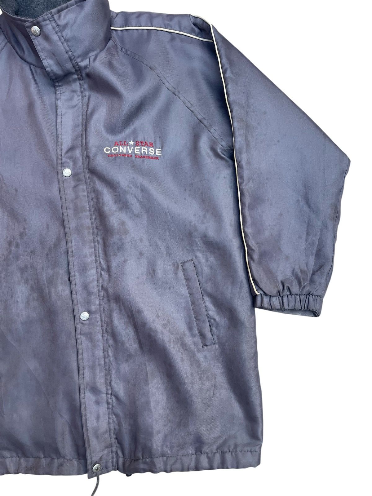 Converse Vintage Converse Gray Jacket Fleece Lining Size Medium Size US M / EU 48-50 / 2 - 7 Thumbnail
