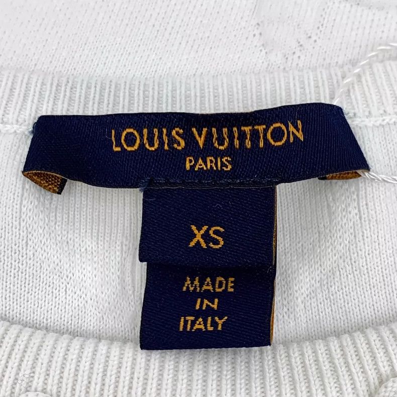 Louis Vuitton Louis Vuitton White logo embossed full-print cotton crew n Size XS / US 0-2 / IT 36-38 - 5 Thumbnail