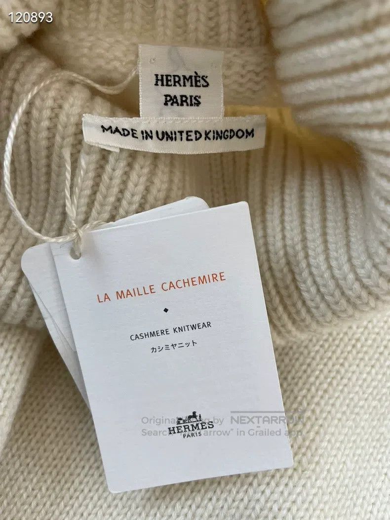 Hermes Hermes High-Neck Loose Long-Sleeve Sweater Size XS / US 0-2 / IT 36-38 - 3 Thumbnail