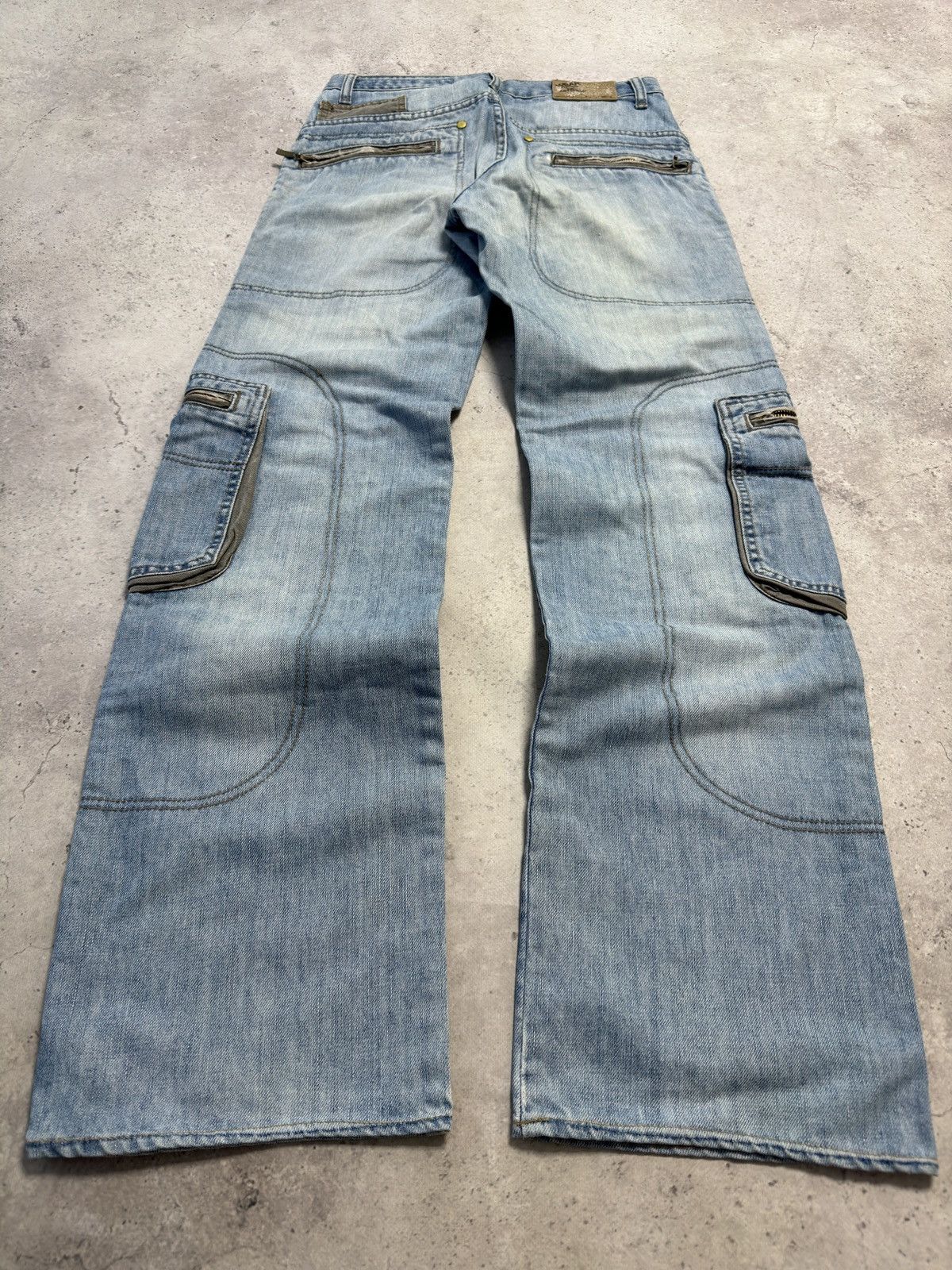Hysteric Glamour × Japanese Brand × Junya Watanabe Vintage Japanese Cargo Baggy Junya Watanabe Style Jeans Pant Size US 30 / EU 46 - 2 Thumbnail
