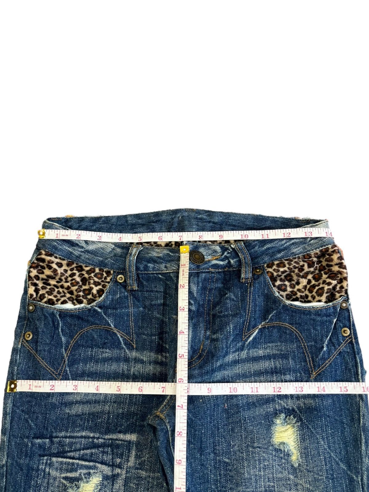 Hysteric Glamour Vintage Japanese Brand Distress Low Rise Flare Jeans Size 28" / US 6 / IT 42 - 6 Thumbnail