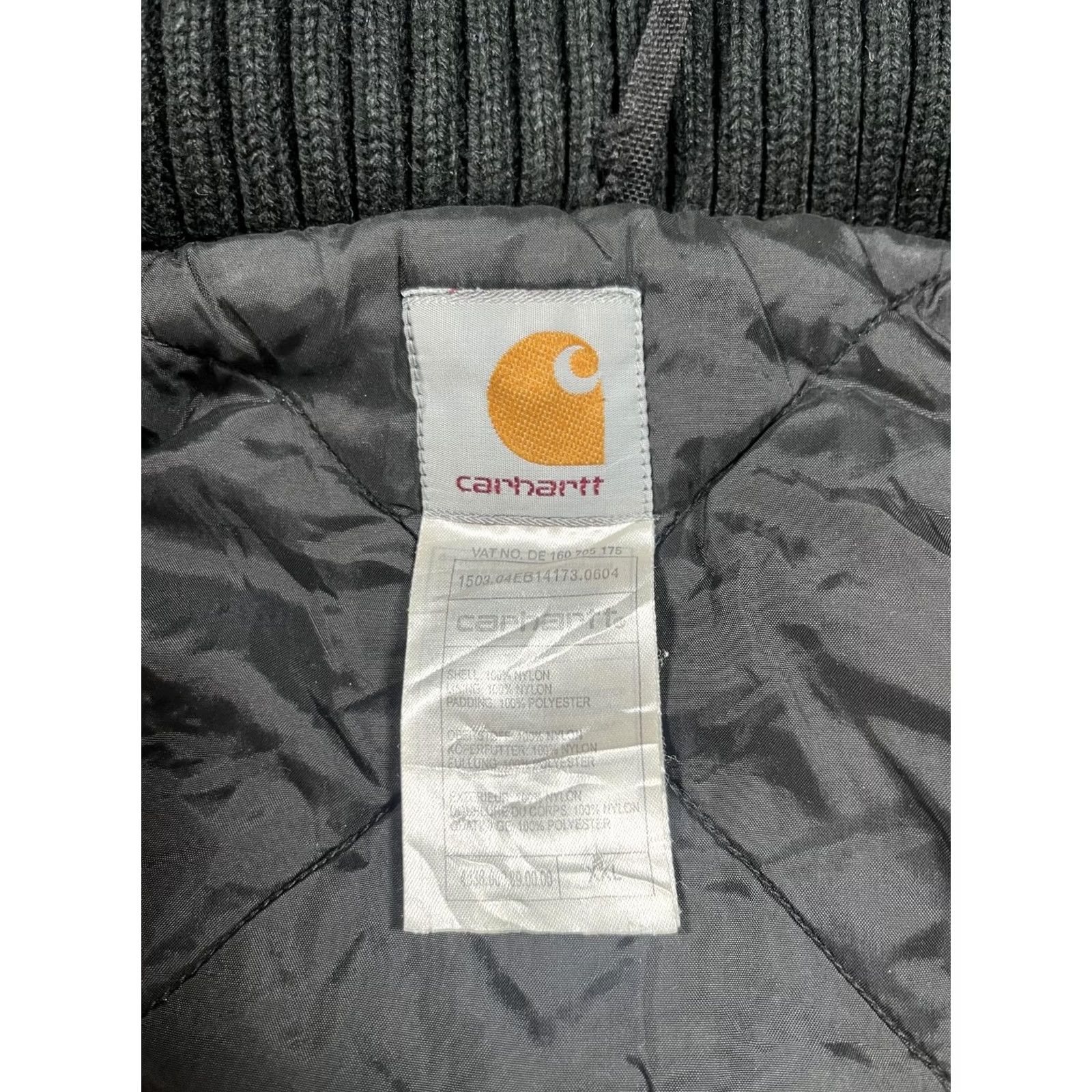 Carhartt Carhartt Jacket Mens Black Bomber Full Zip Quilted Insulated Workwear 2XL Size US XXL / EU 58 / 5 - 3 Thumbnail