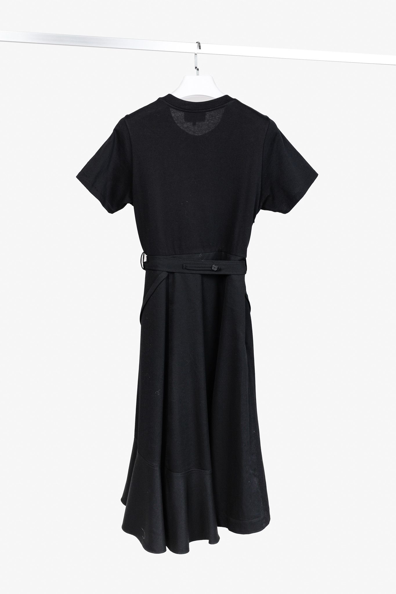 3.1 Phillip Lim 3.1 Phillip Lim Resort 2020 Black Wool Combo T-Shirt Dress Size M / US 6-8 / IT 42-44 - 2 Thumbnail