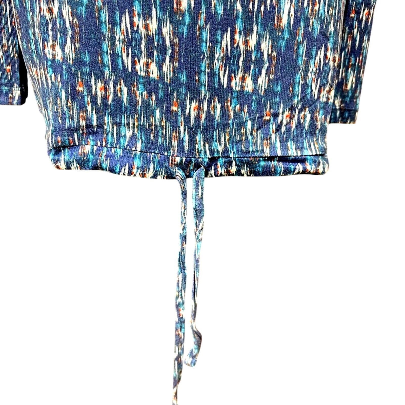 Other Retreat Rhonda Shear Drawstring Hem Tunic Peacock Blue L Size M / US 6-8 / IT 42-44 - 6 Thumbnail