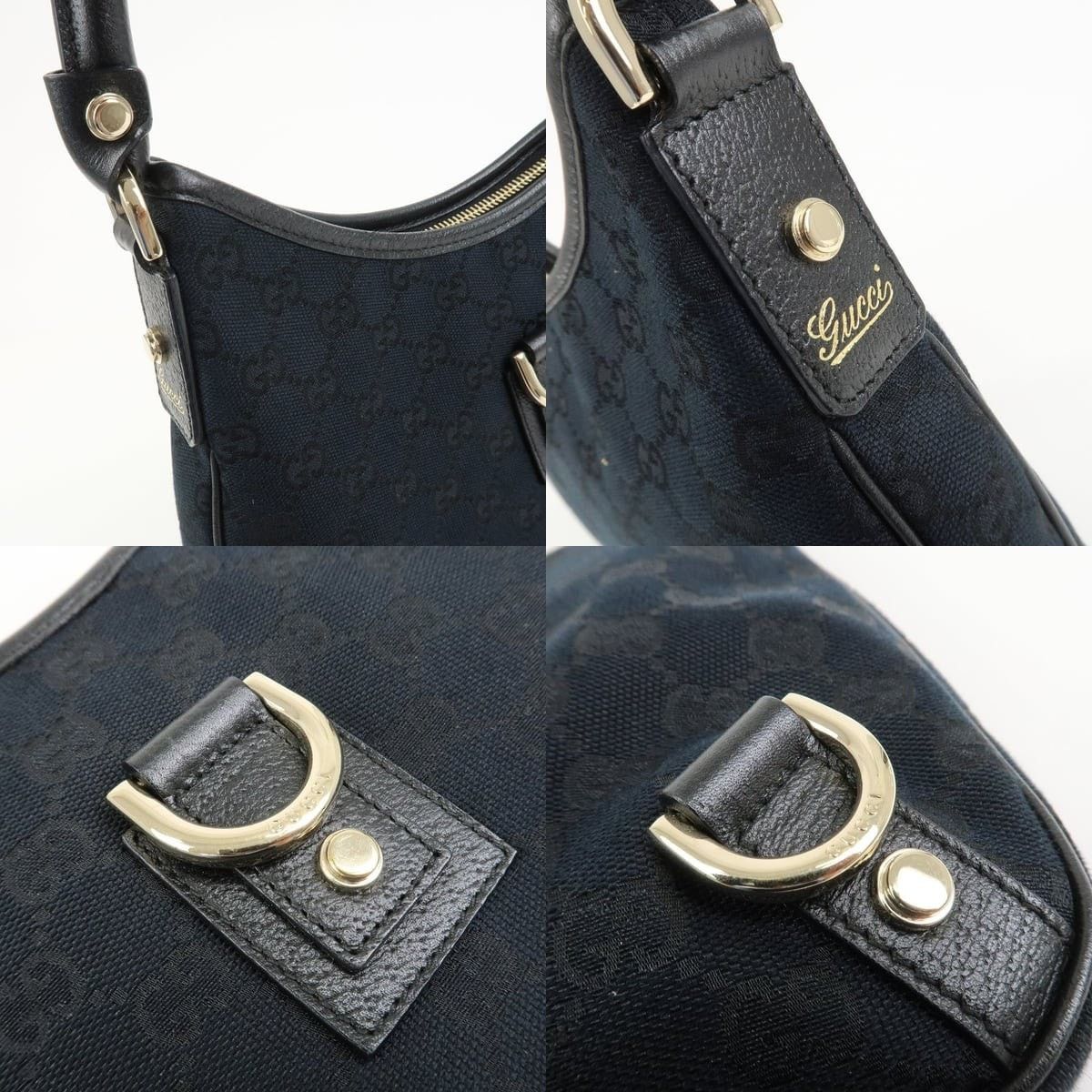 Gucci Gucci Abbey GG Canvas Shoulder Bag Black Size ONE SIZE - 6 Thumbnail