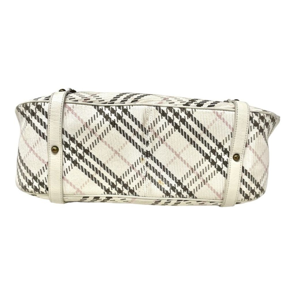 Burberry Burberry Blue Label Cream Plaid Satchel Shoulder Bag Size ONE SIZE - 4 Thumbnail