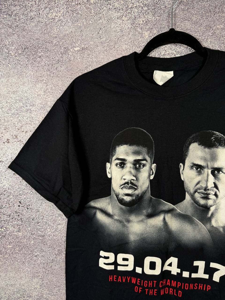 Gildan Anthony Joshua Vladimir Klitschko 2017 Fight Event T-Shirt Size US M / EU 48-50 / 2 - 3 Thumbnail