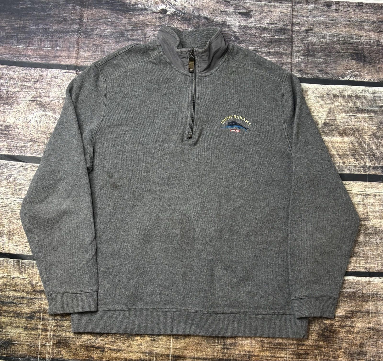 Tommy Bahama Tommy Bahama Relax Sweater Men's Large 1/4 Zip Pullover Size US L / EU 52-54 / 3 - 1 Thumbnail