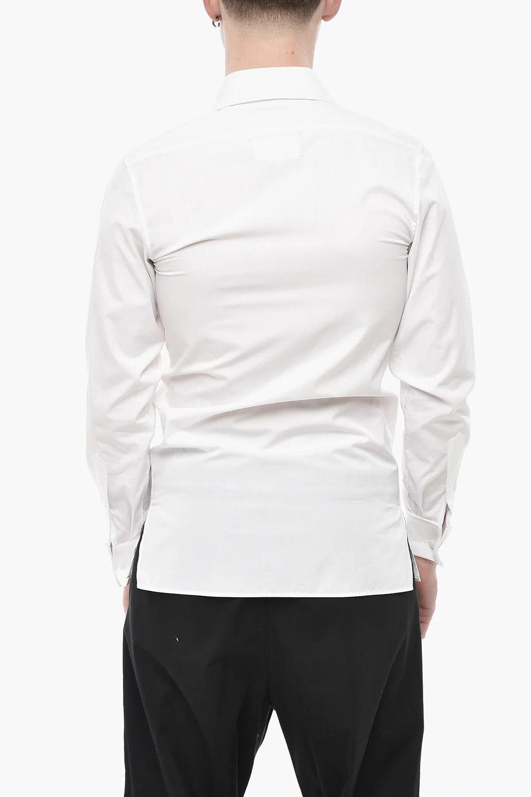 Maison Margiela og1mm0326 Poplin Shirt in White Size US XS / EU 42 / 0 - 2 Thumbnail