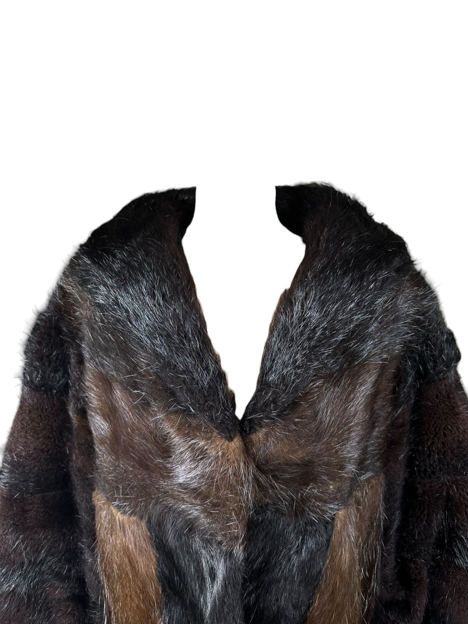 Vintage 80s Vintage Faux Fur Long Coat Avant Garde Size M / US 6-8 / IT 42-44 - 4 Thumbnail