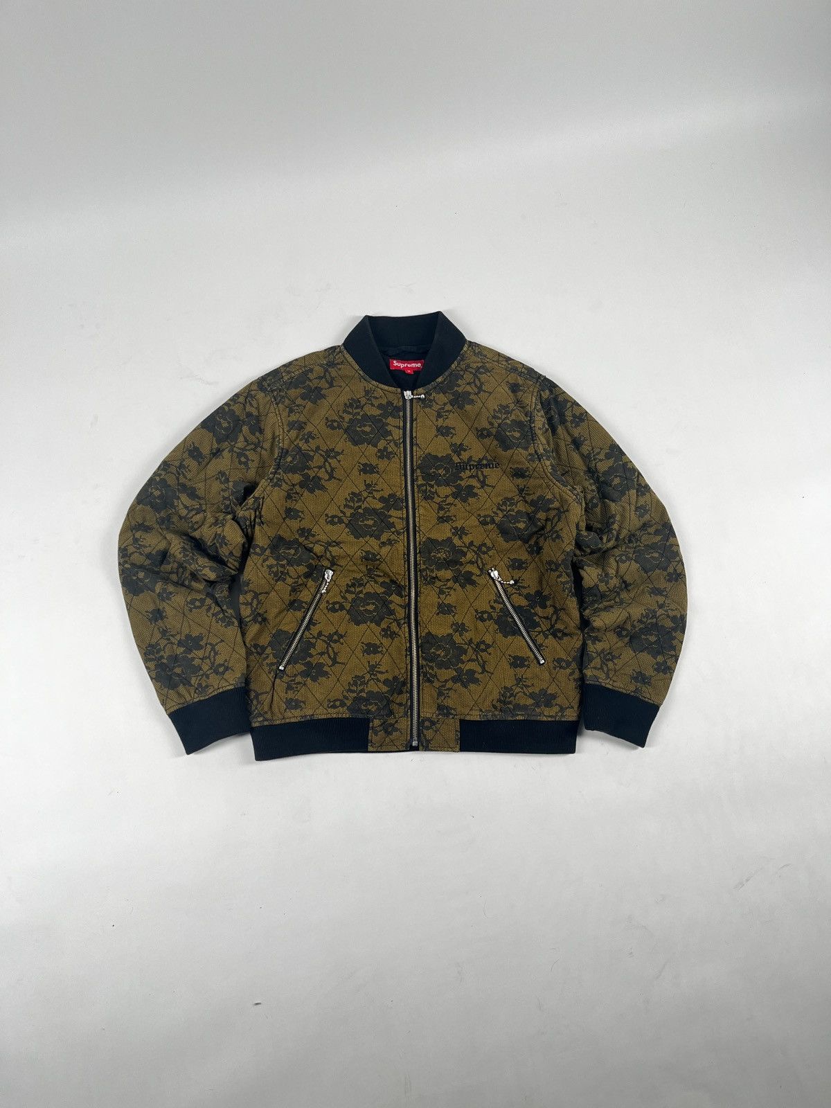 Supreme Quilted Lace Bomber Jacket