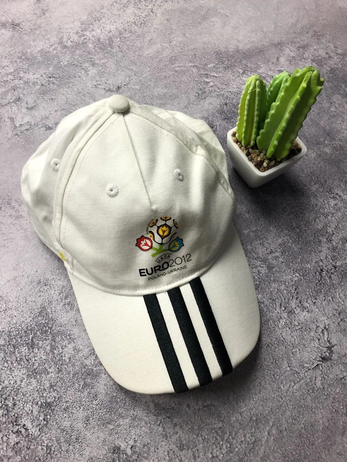 Adidas ADIDAS Vintage Cap Hat EURO2012 Poland Ukraine Streetwear Size ONE SIZE - 1 Thumbnail