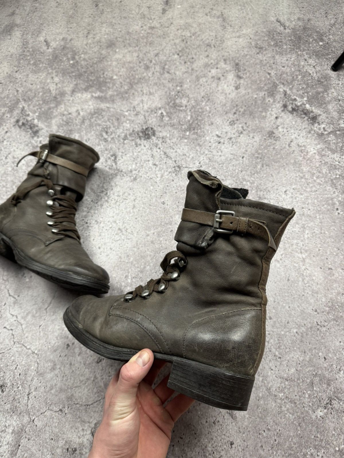 A.S.98 STRAPS BELTED A.S 98 style Boots Leather Style Rick Owens Size US 7.5 / IT 37.5 - 5 Thumbnail