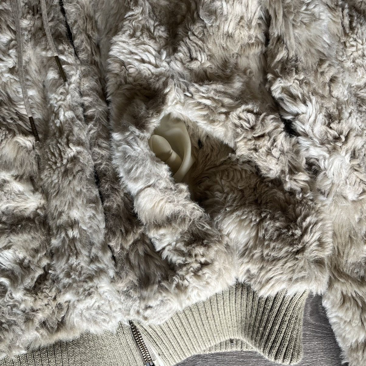 Vintage Vintage Y2K 2000s Abercrombie & Fitch Faux Fur Zip Up Hoodie Size S / US 4 / IT 40 - 6 Thumbnail