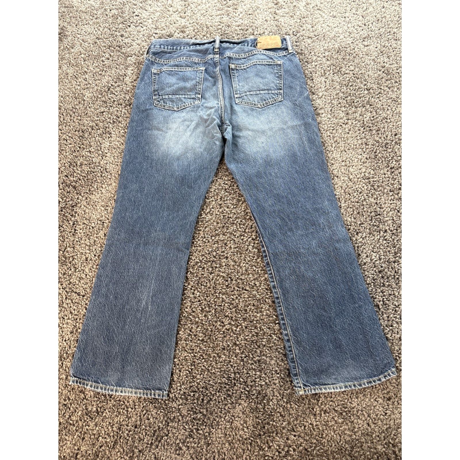 Old Navy Old Navy Jeans Mens 34x29 Distressed Bootcut Mid Wash Blue USA 90s Y2K Grunge Work Mens Jeans Size US 34 / EU 50 - 7 Thumbnail