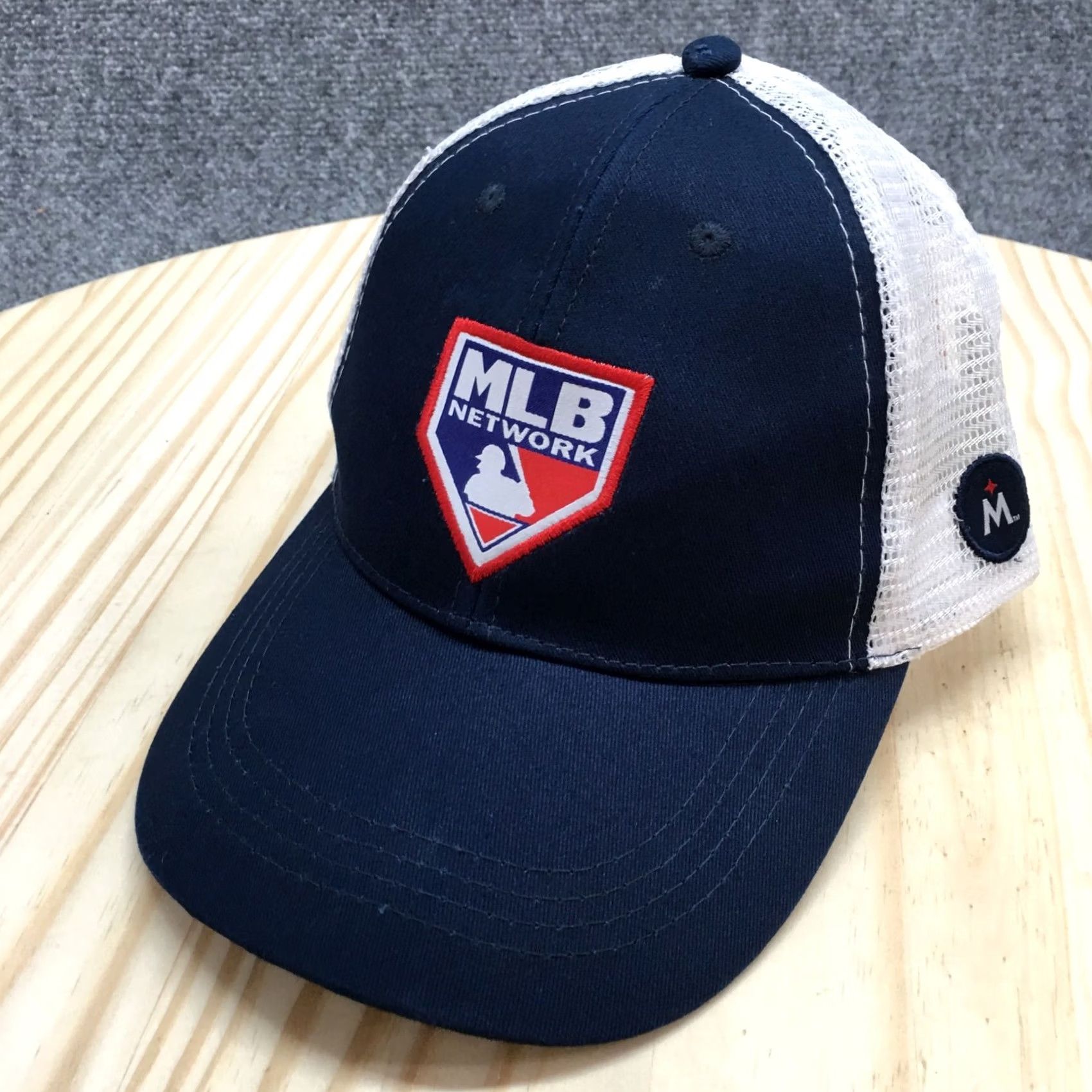 MLB BDA Sports MLB Network Trucker Hat Unisex Blue OSFA Curved Brim Embroidered Logo Hat Size ONE SIZE - 2 Thumbnail