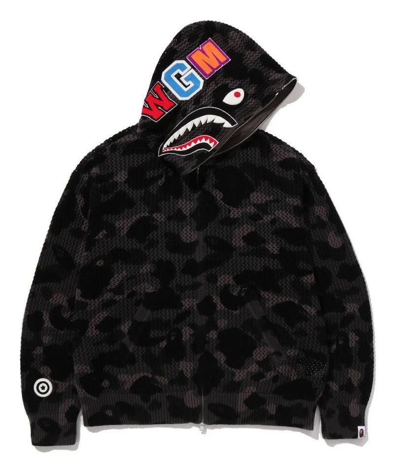 Bape Bape Shark Hoodie Size ONE SIZE - 1 Thumbnail