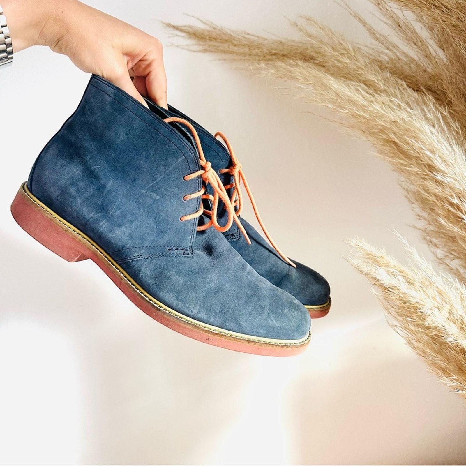 Cole Haan Men\'s Dark Blue Suede Chukka Boots/Sneakers Amazon.com | Cole Haan Men Grand+ Ultra Chukka Black 9.5  main image 4