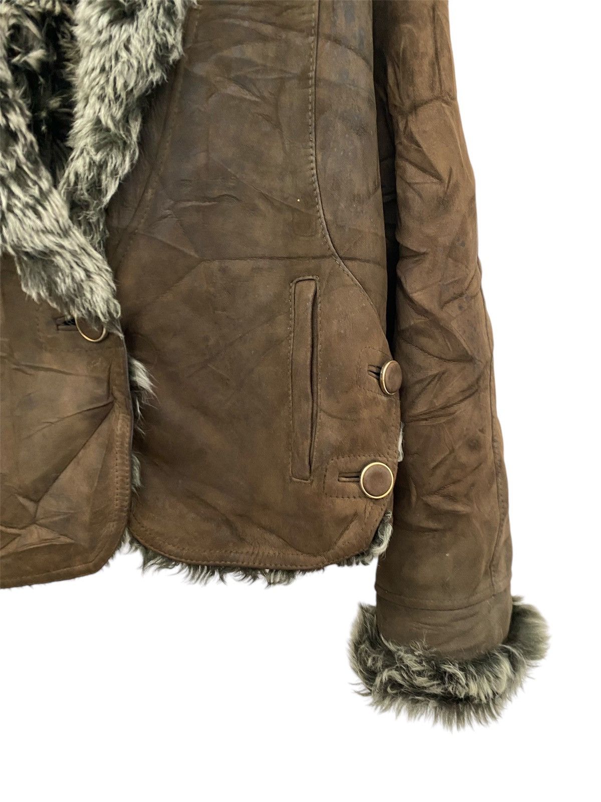 Japanese Brand VINTAGE LUXURY SHEEPSKIN JACKET FAUX FUR DESIGN MOHAIR Size M / US 6-8 / IT 42-44 - 5 Thumbnail